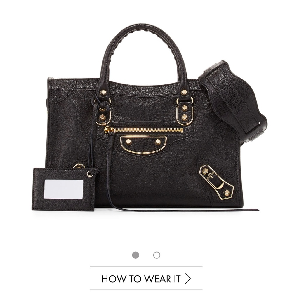 Balenciaga classic metallic edge city